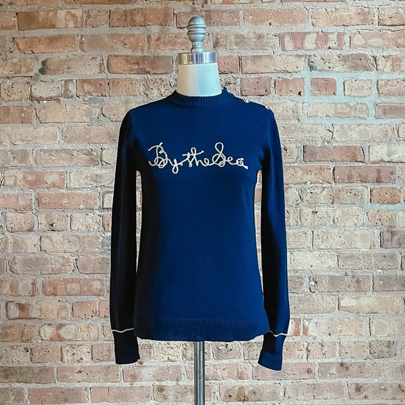 NWT Knit Nautical Sweater - Picture 1 of 14